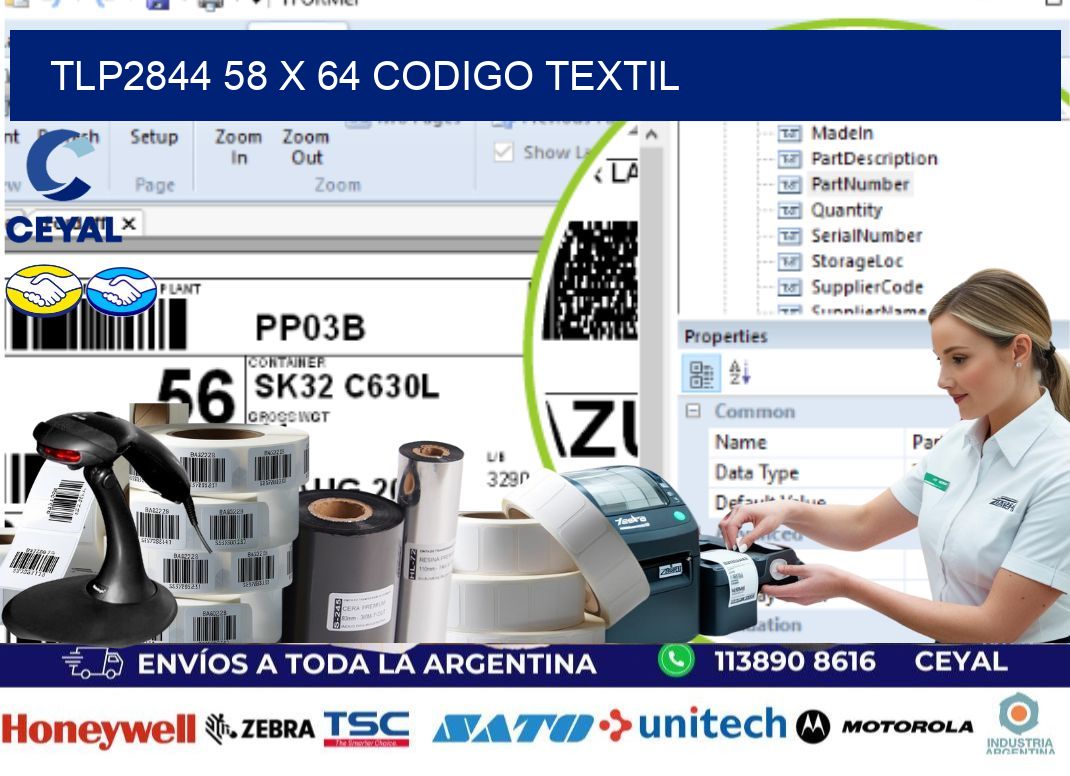 TLP2844 58 x 64 CODIGO TEXTIL