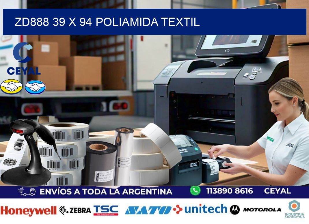 ZD888 39 x 94 POLIAMIDA TEXTIL