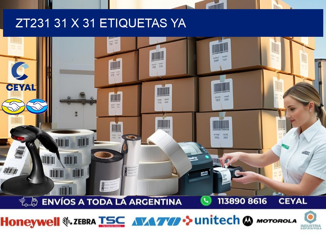 ZT231 31 x 31 ETIQUETAS YA