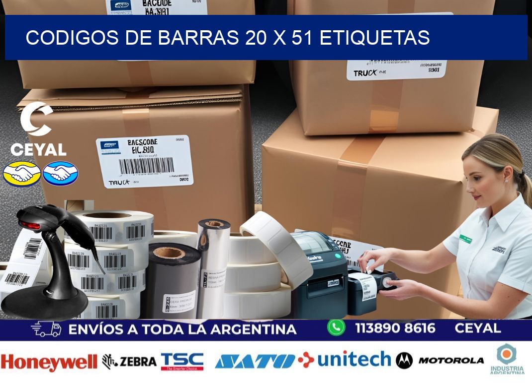codigos de barras 20 x 51 etiquetas