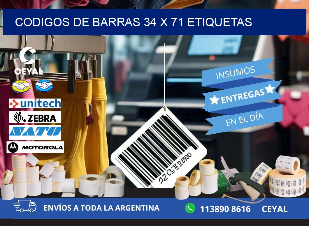 codigos de barras 34 x 71 etiquetas