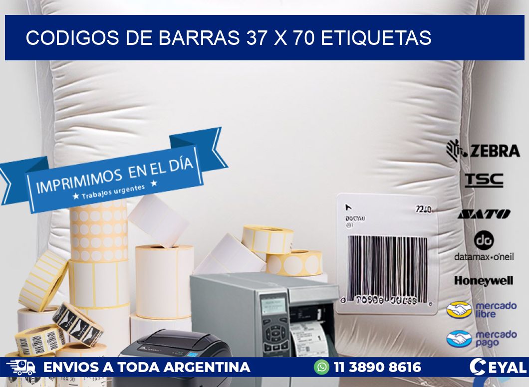 codigos de barras 37 x 70 etiquetas