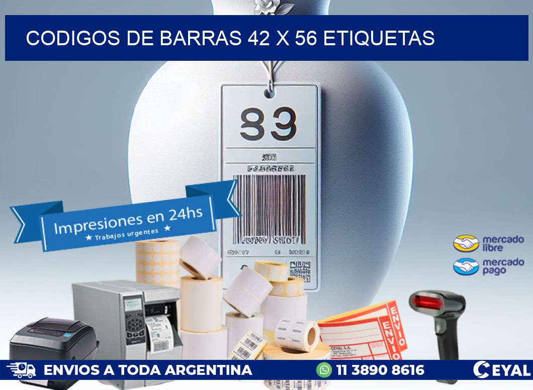 codigos de barras 42 x 56 etiquetas