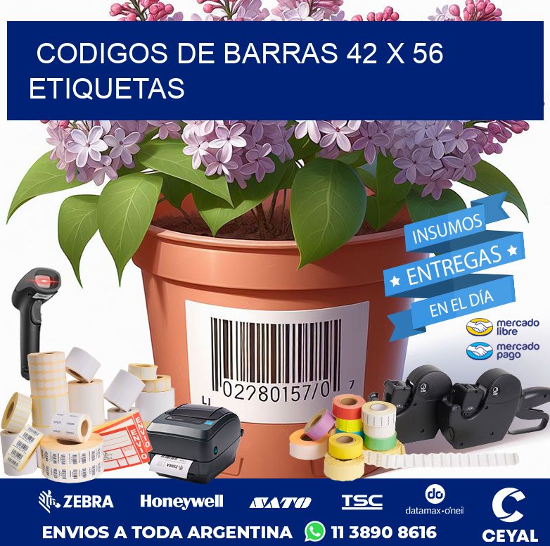 codigos de barras 42 x 56 etiquetas
