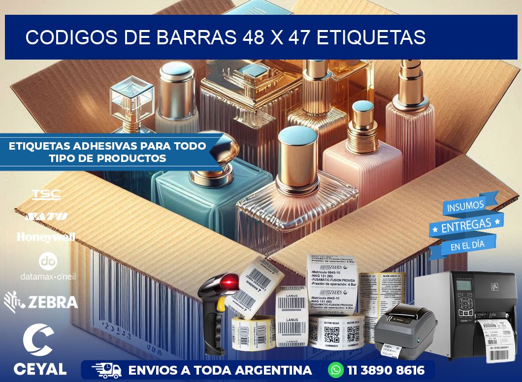 codigos de barras 48 x 47 etiquetas
