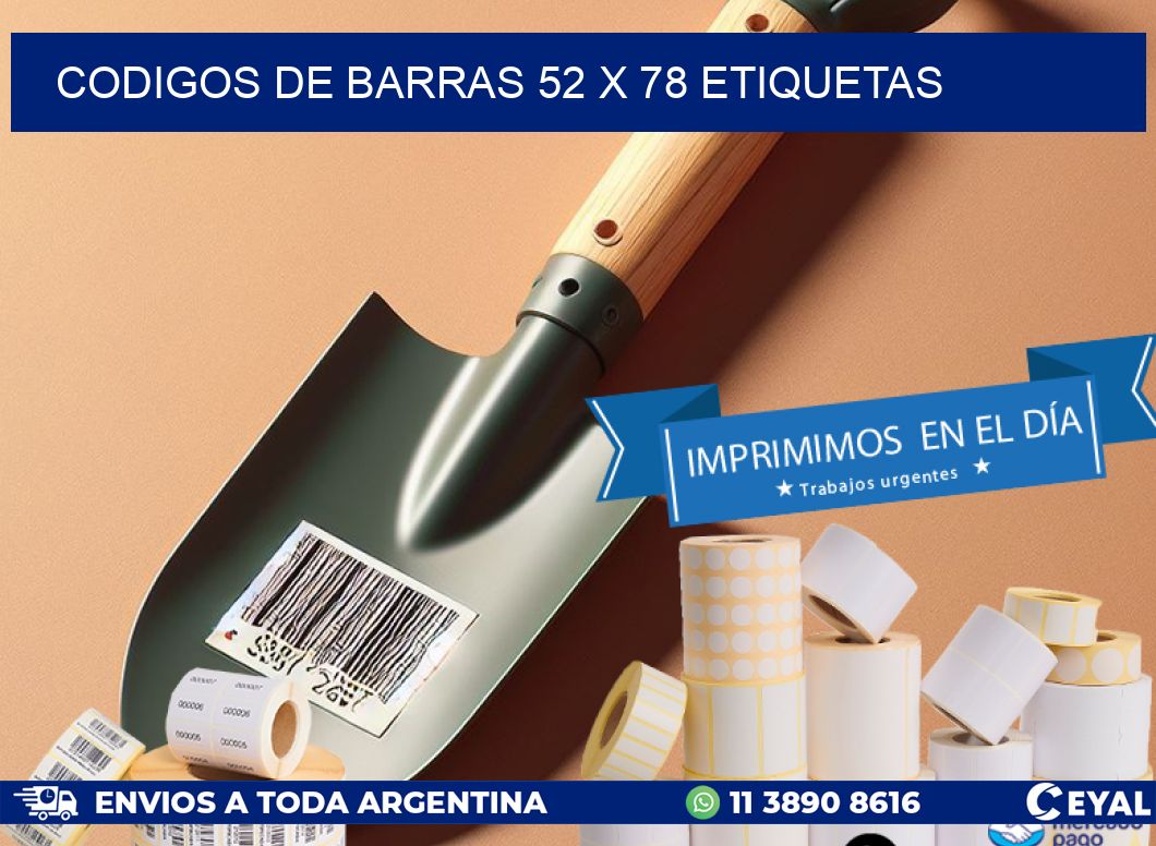 codigos de barras 52 x 78 etiquetas