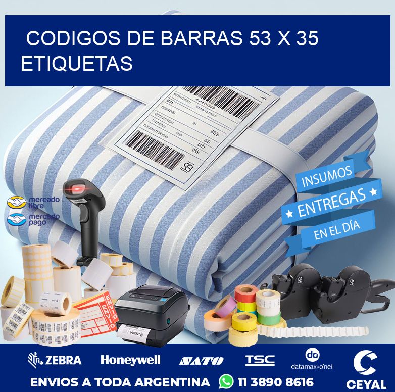 codigos de barras 53 x 35 etiquetas