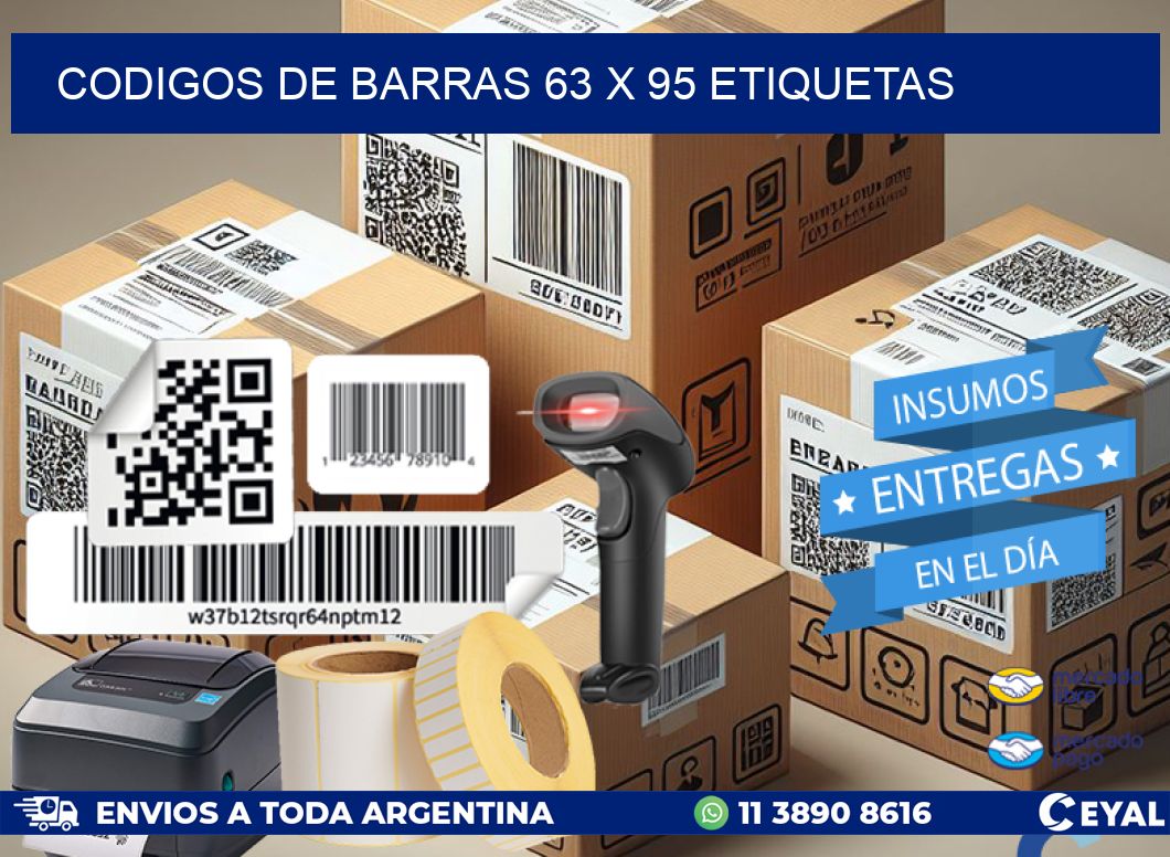codigos de barras 63 x 95 etiquetas
