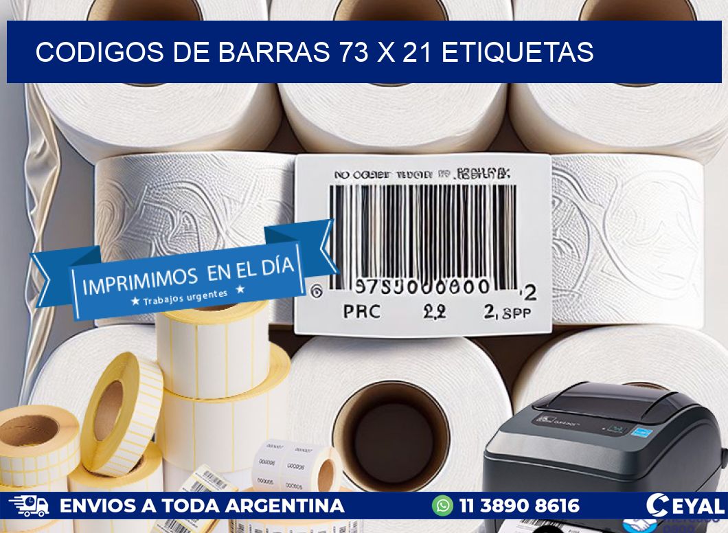 codigos de barras 73 x 21 etiquetas