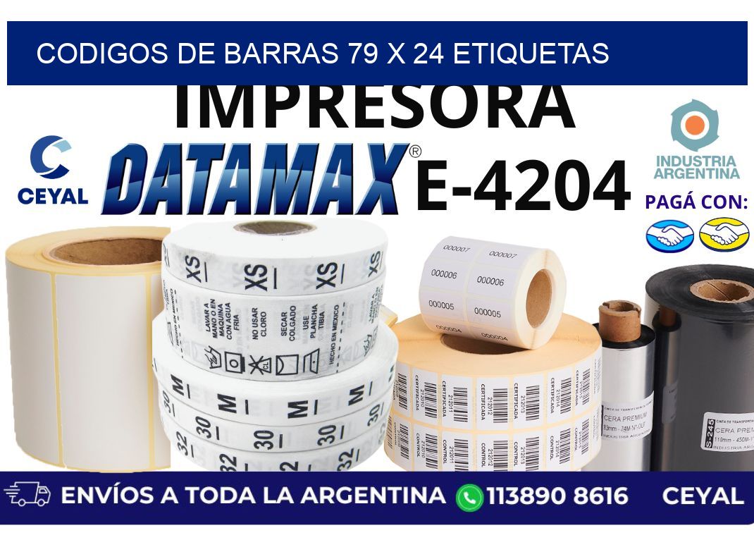 codigos de barras 79 x 24 etiquetas
