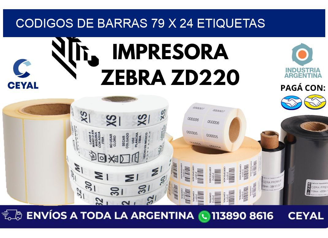 codigos de barras 79 x 24 etiquetas