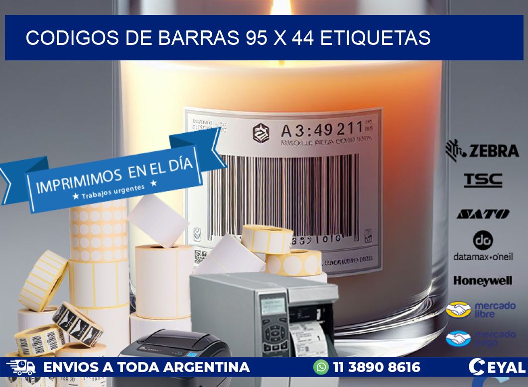 codigos de barras 95 x 44 etiquetas