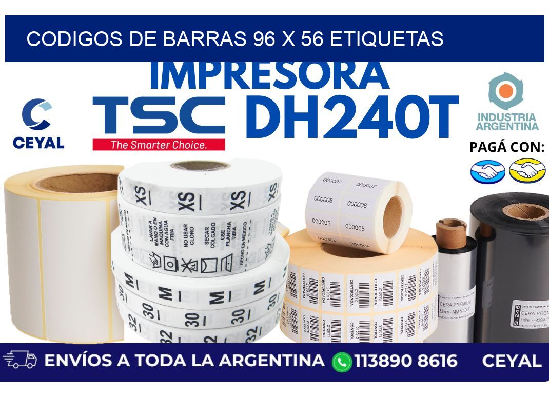codigos de barras 96 x 56 etiquetas