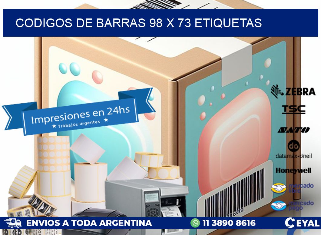 codigos de barras 98 x 73 etiquetas