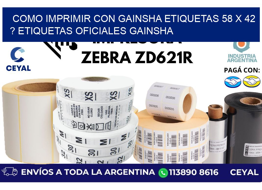 como imprimir con gainsha etiquetas 58 x 42 ? etiquetas oficiales gainsha