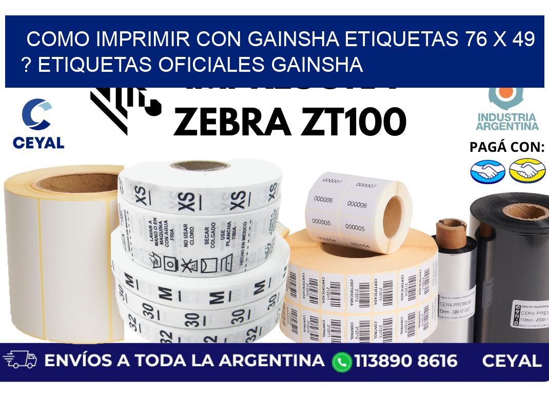 como imprimir con gainsha etiquetas 76 x 49 ? etiquetas oficiales gainsha