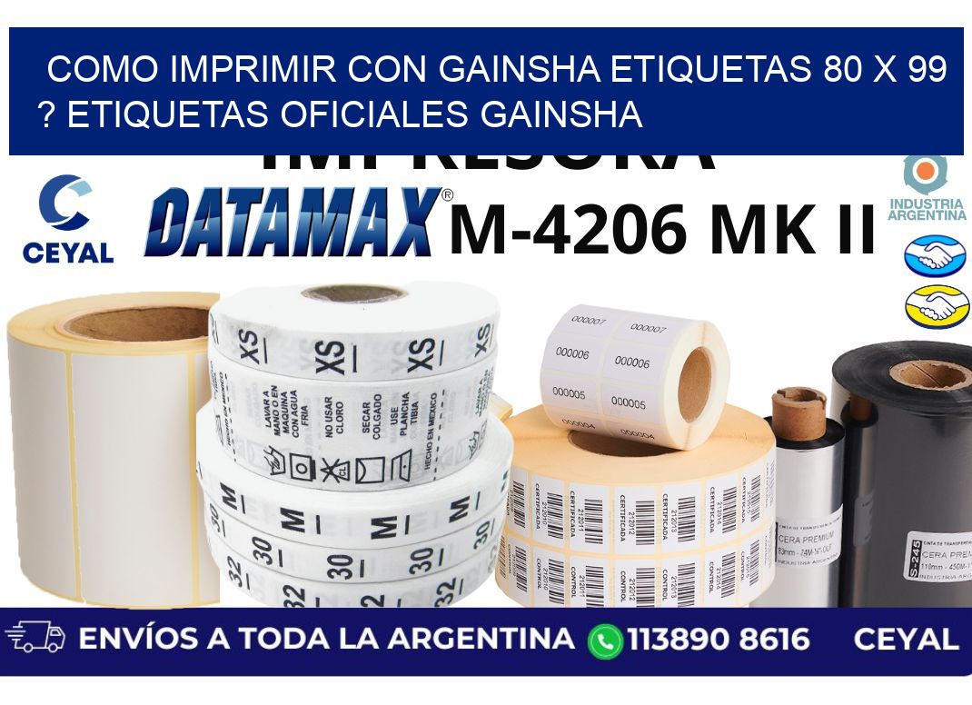 como imprimir con gainsha etiquetas 80 x 99 ? etiquetas oficiales gainsha