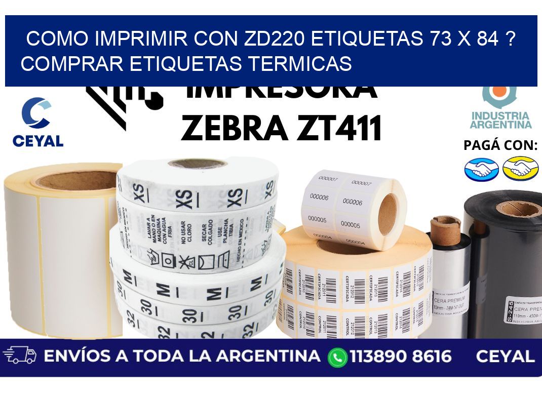 como imprimir con zd220 etiquetas 73 x 84 ? Comprar Etiquetas termicas