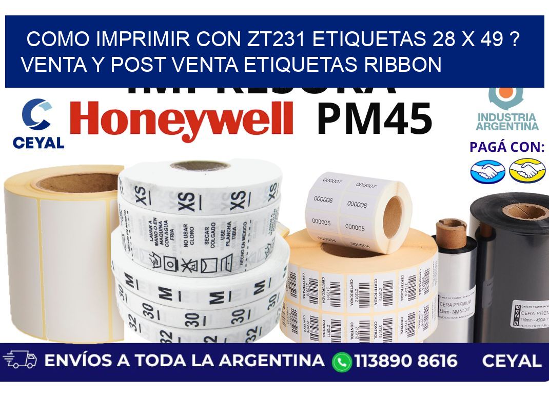 como imprimir con zt231 etiquetas 28 x 49 ? Venta y post venta etiquetas ribbon