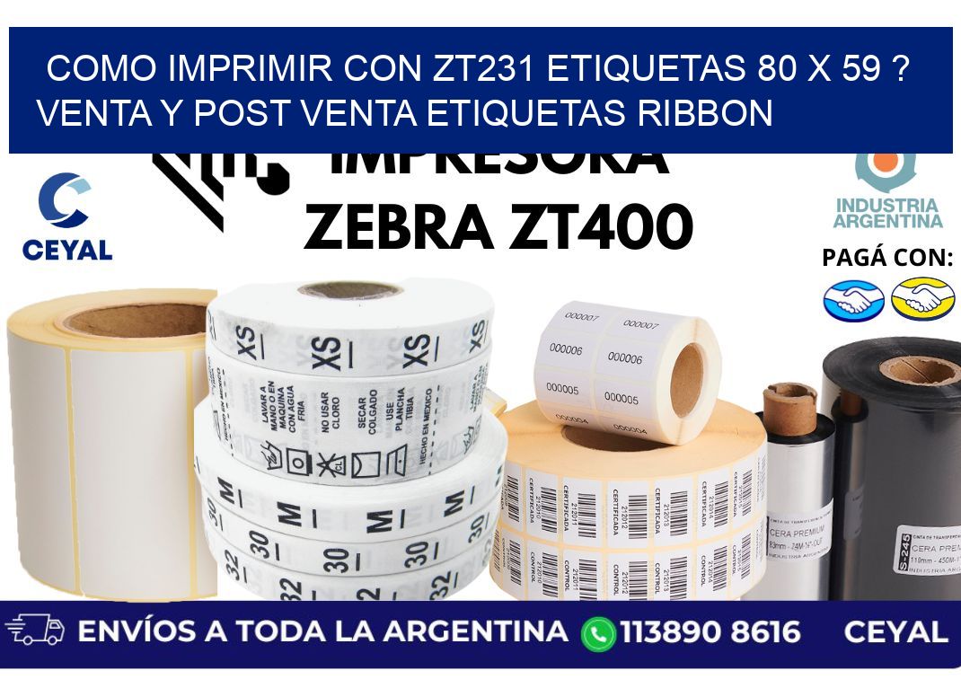 como imprimir con zt231 etiquetas 80 x 59 ? Venta y post venta etiquetas ribbon