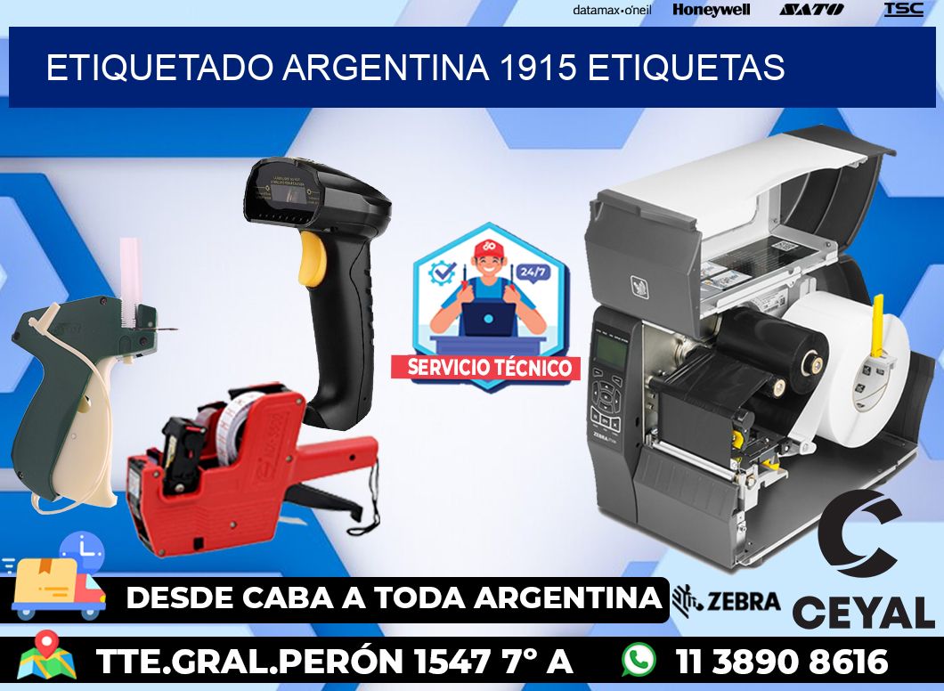 etiquetado argentina 1915 etiquetas