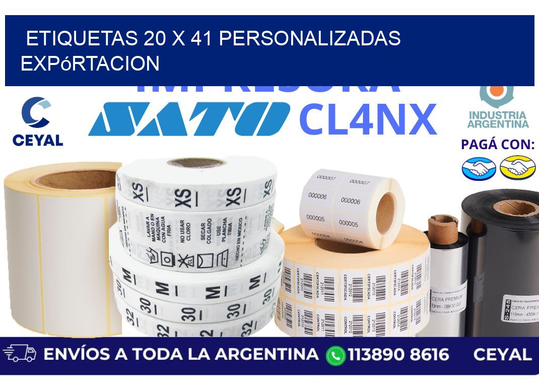 etiquetas 20 x 41 personalizadas expórtacion