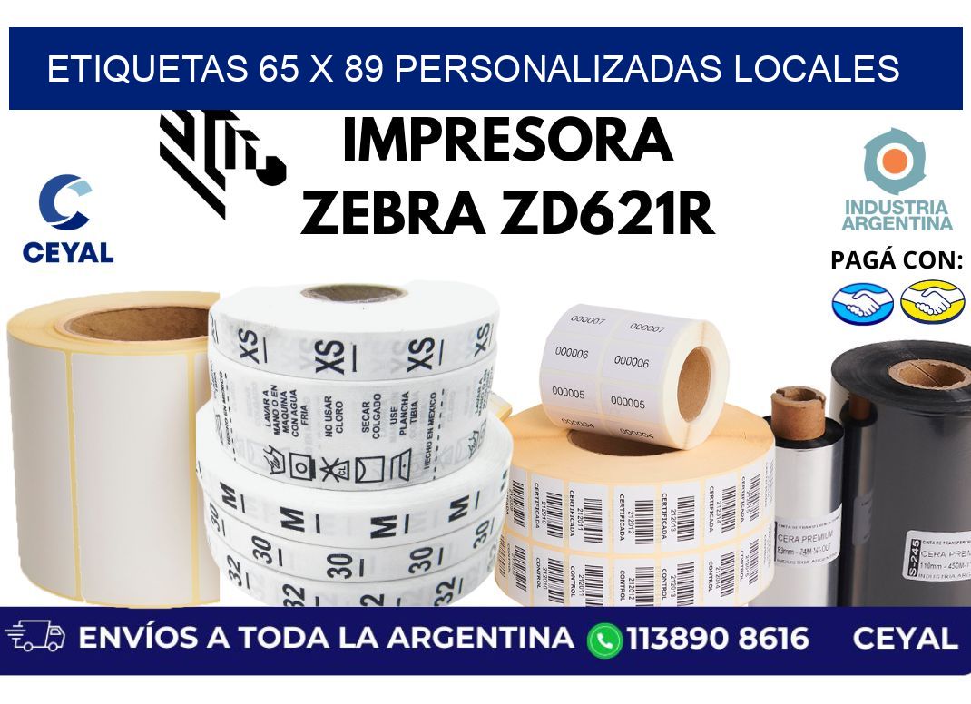 etiquetas 65 x 89 personalizadas locales