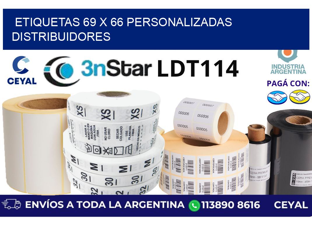 etiquetas 69 x 66 personalizadas distribuidores