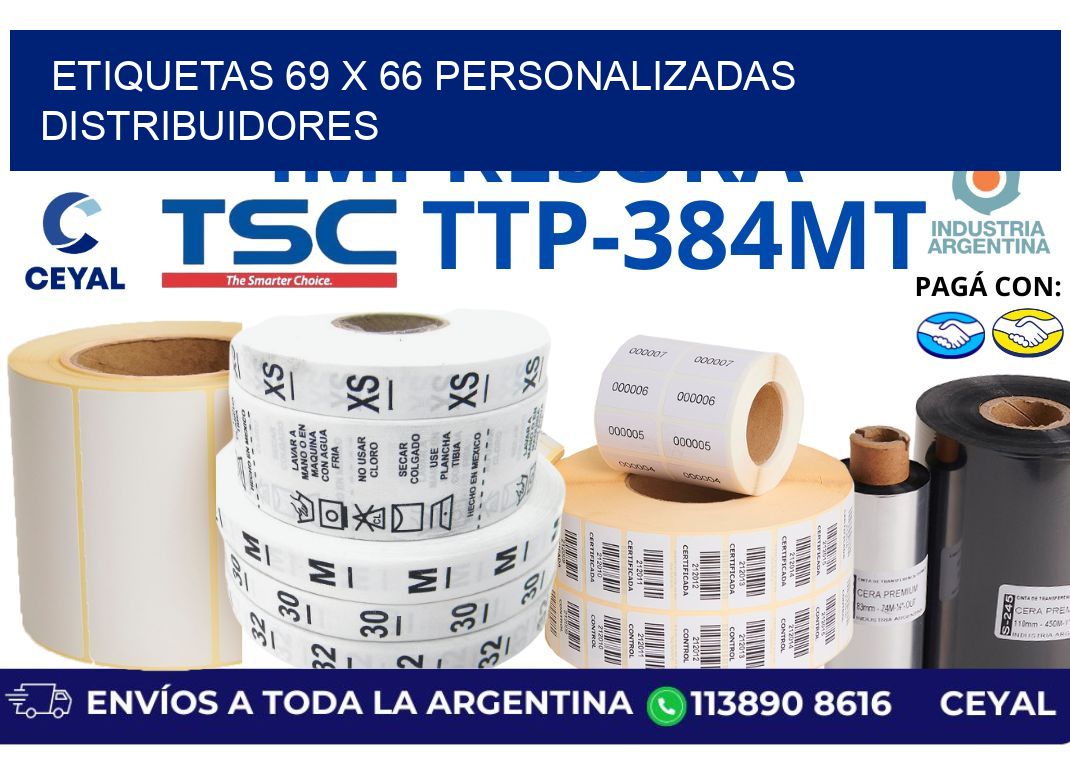 etiquetas 69 x 66 personalizadas distribuidores