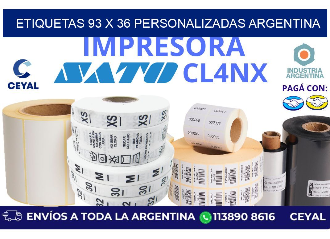 etiquetas 93 x 36 personalizadas argentina