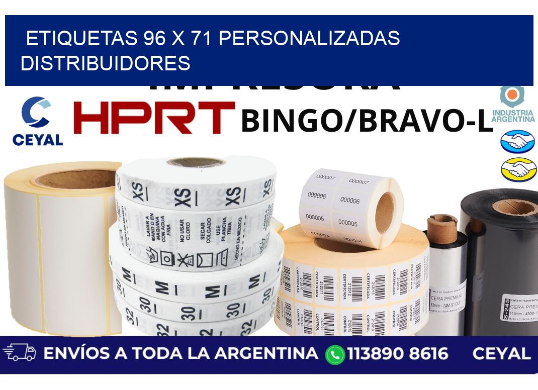 etiquetas 96 x 71 personalizadas distribuidores