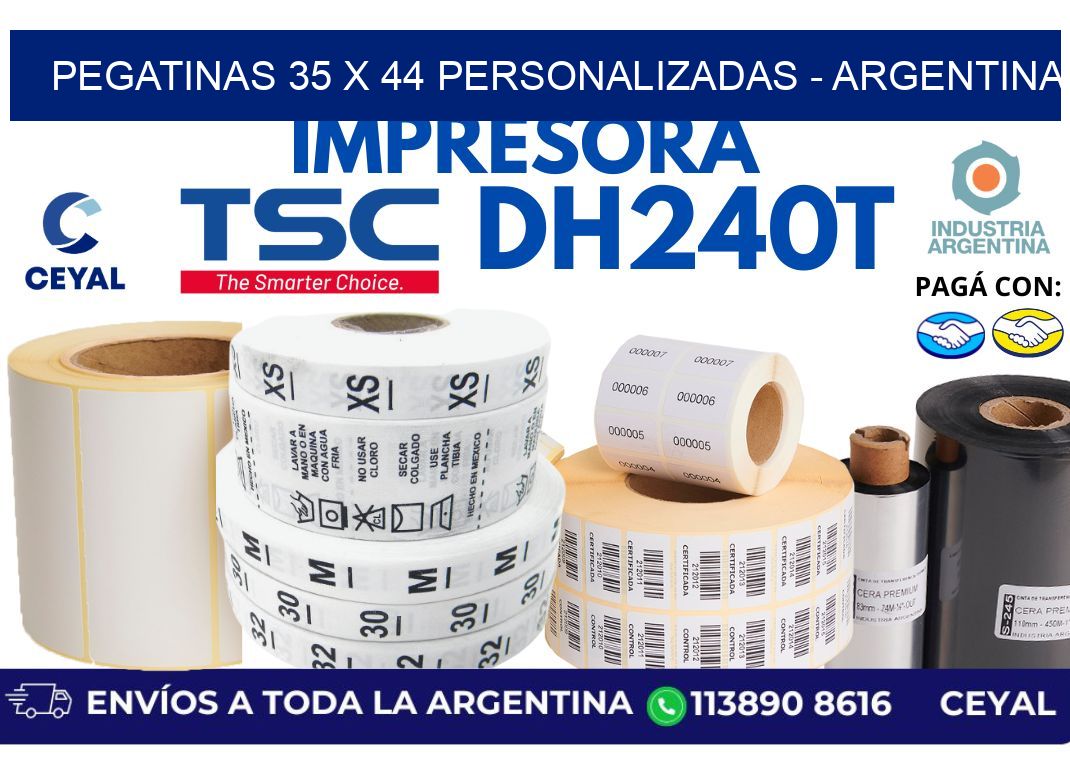 pegatinas 35 x 44 personalizadas - Argentina