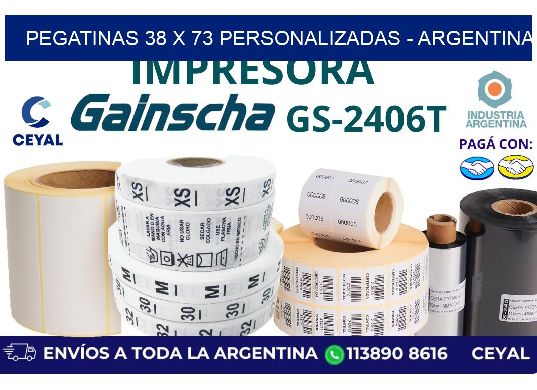 pegatinas 38 x 73 personalizadas - Argentina