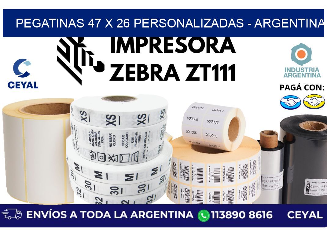 pegatinas 47 x 26 personalizadas – Argentina