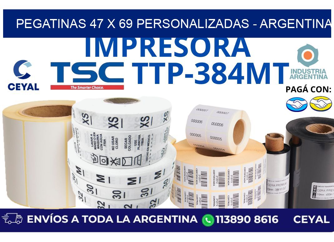 pegatinas 47 x 69 personalizadas - Argentina