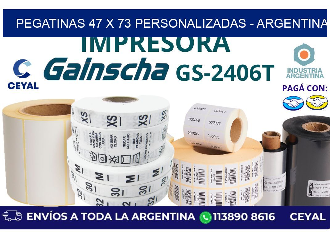 pegatinas 47 x 73 personalizadas – Argentina