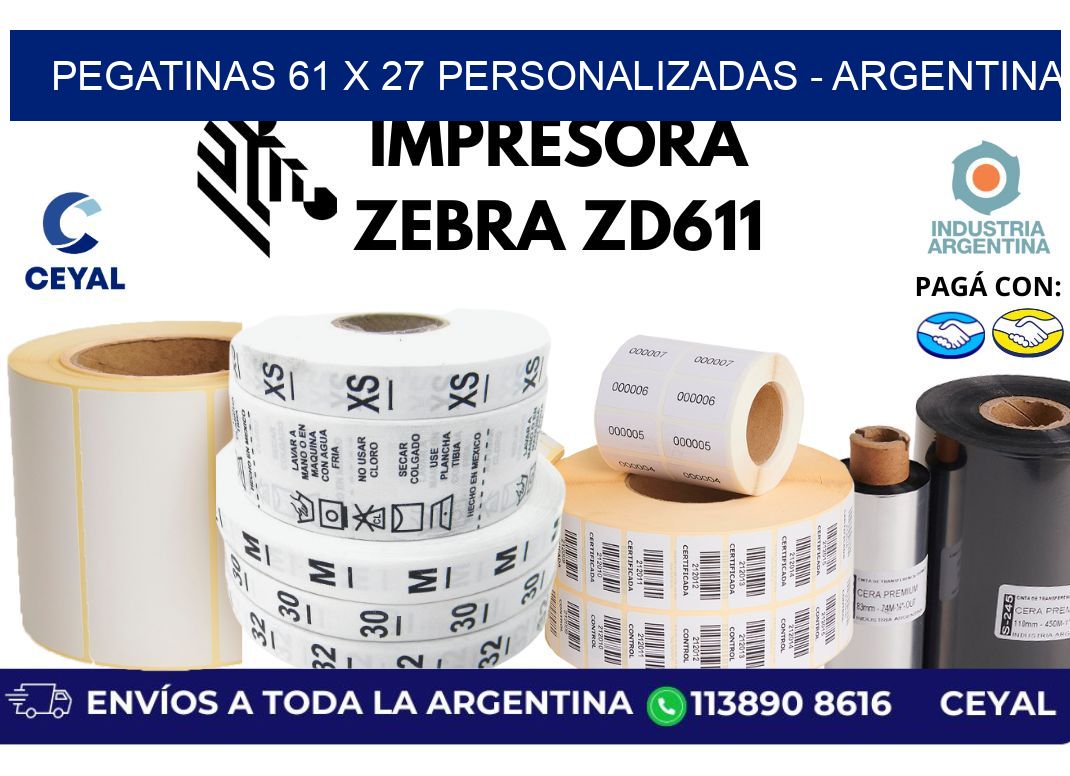 pegatinas 61 x 27 personalizadas – Argentina