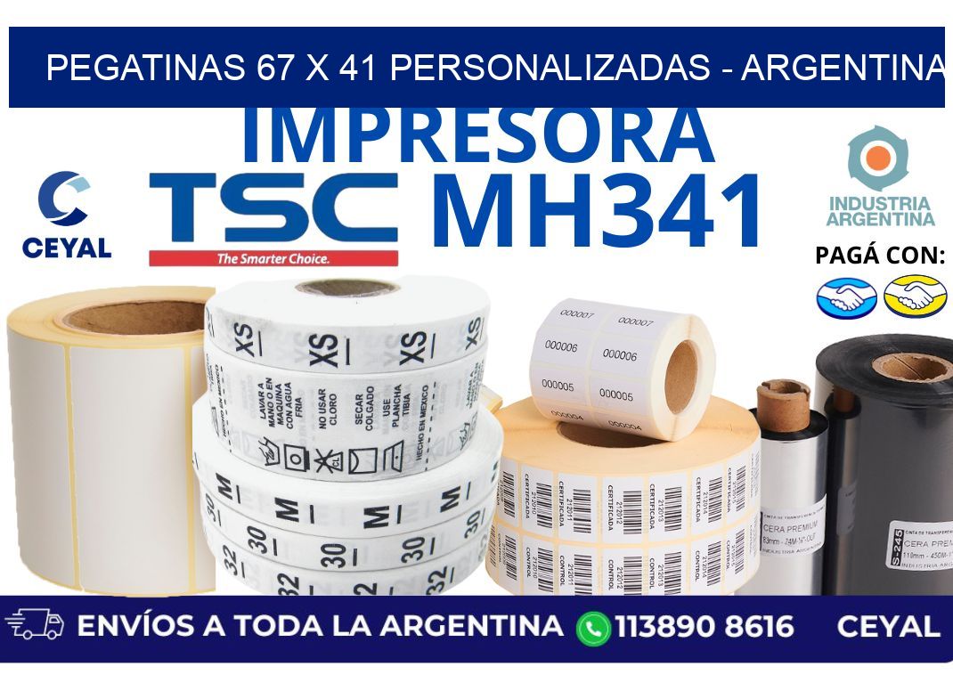 pegatinas 67 x 41 personalizadas - Argentina