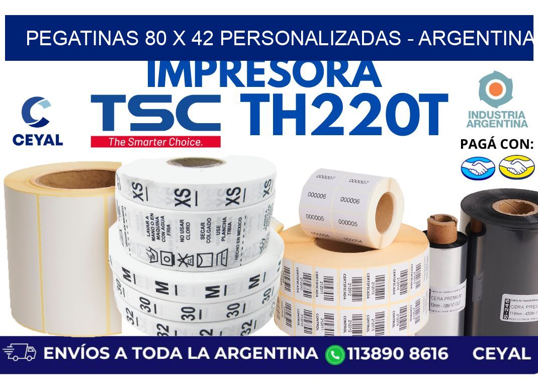 pegatinas 80 x 42 personalizadas – Argentina