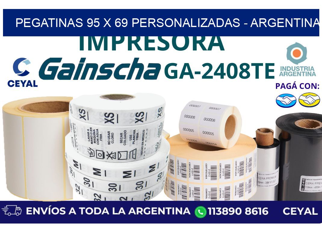 pegatinas 95 x 69 personalizadas – Argentina