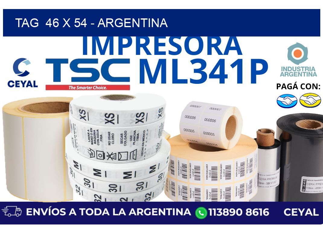tag  46 x 54 – Argentina