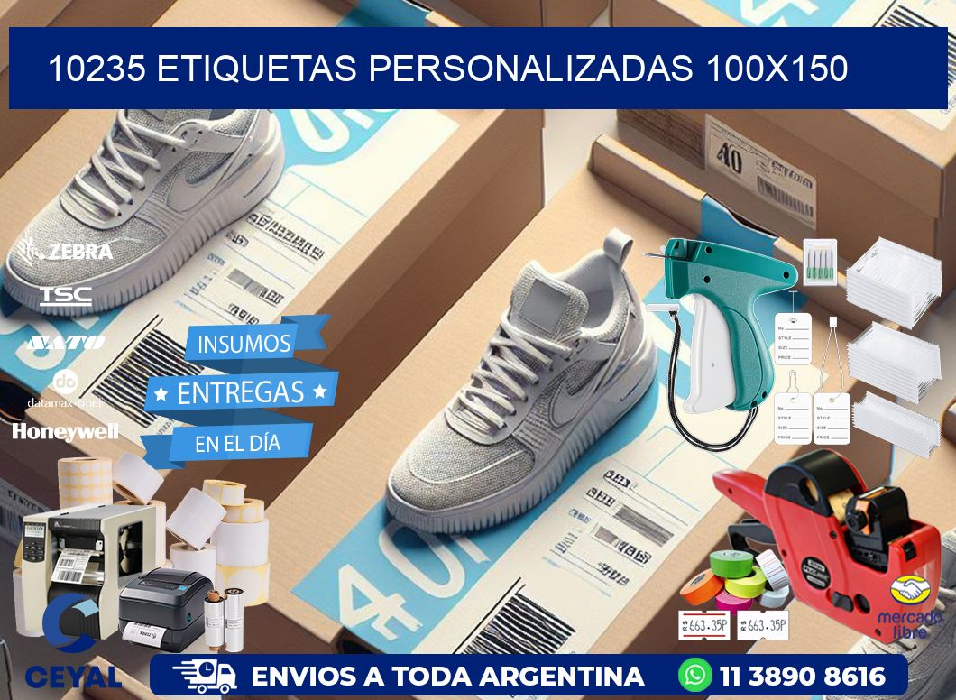 10235 Etiquetas personalizadas 100x150