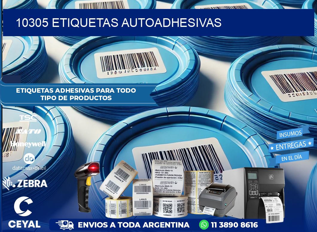 10305 etiquetas autoadhesivas