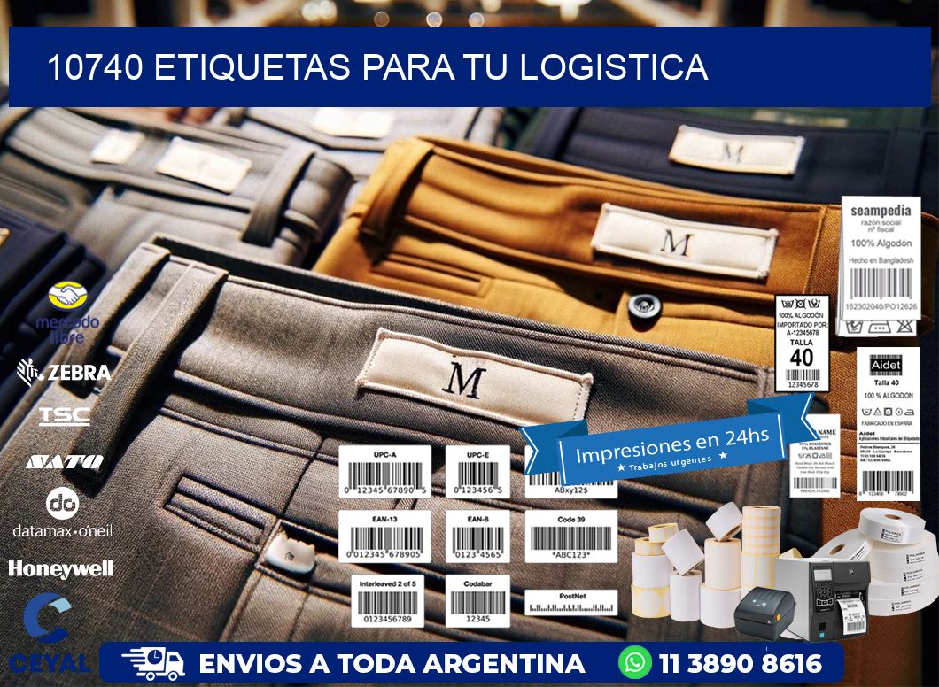 10740 etiquetas para tu logistica