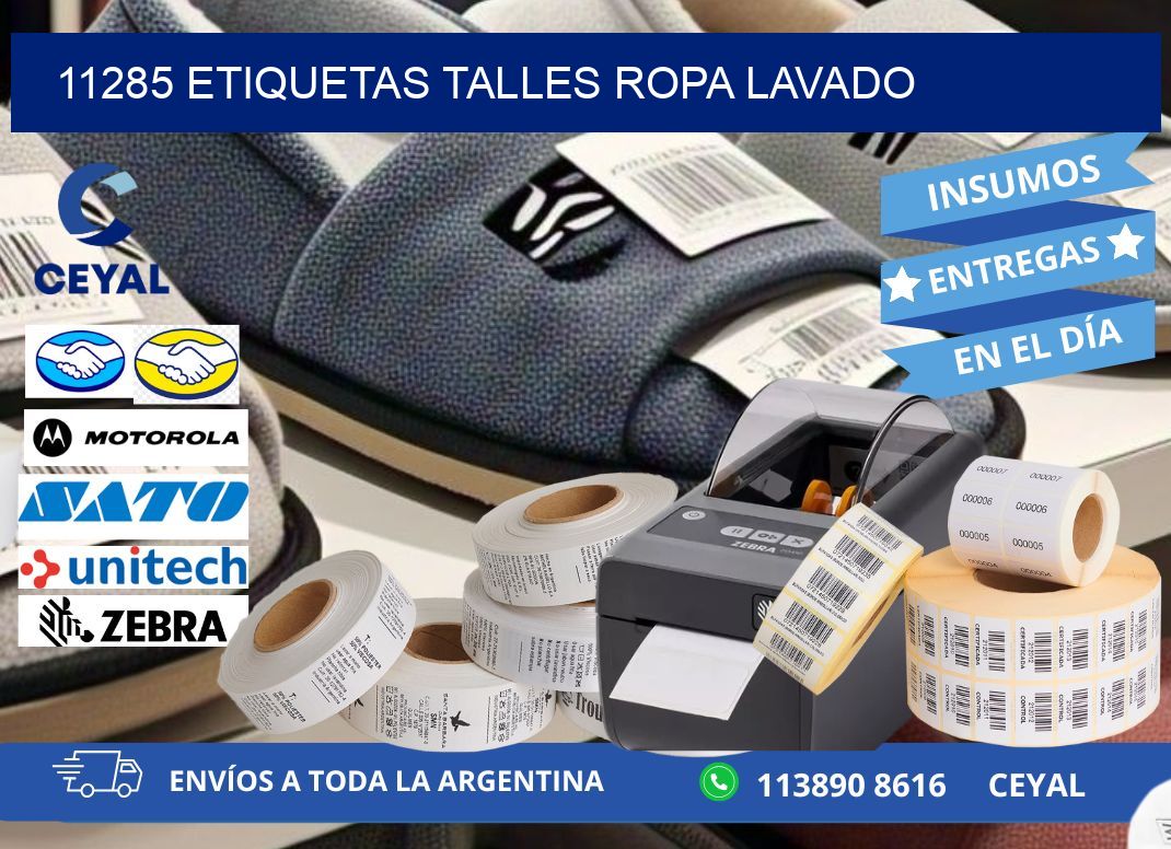 11285 ETIQUETAS TALLES ROPA LAVADO