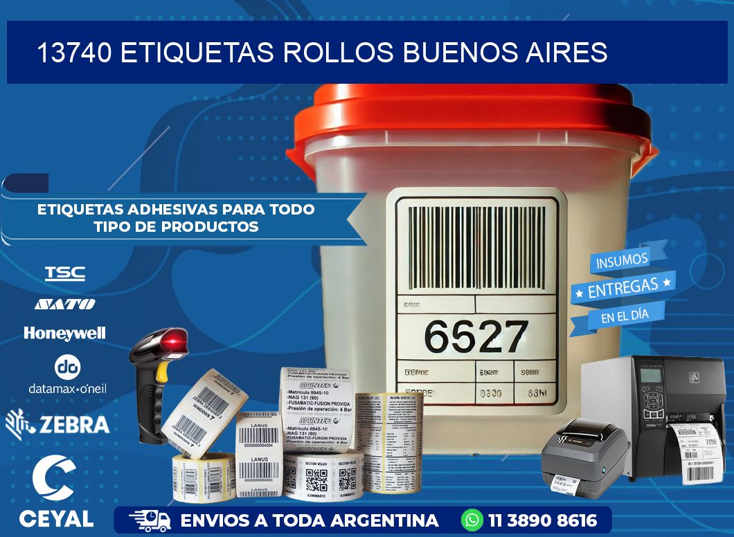 13740 etiquetas rollos buenos aires