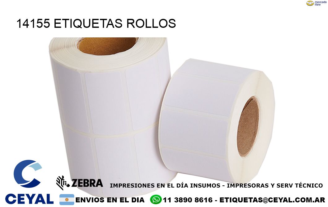14155 etiquetas rollos