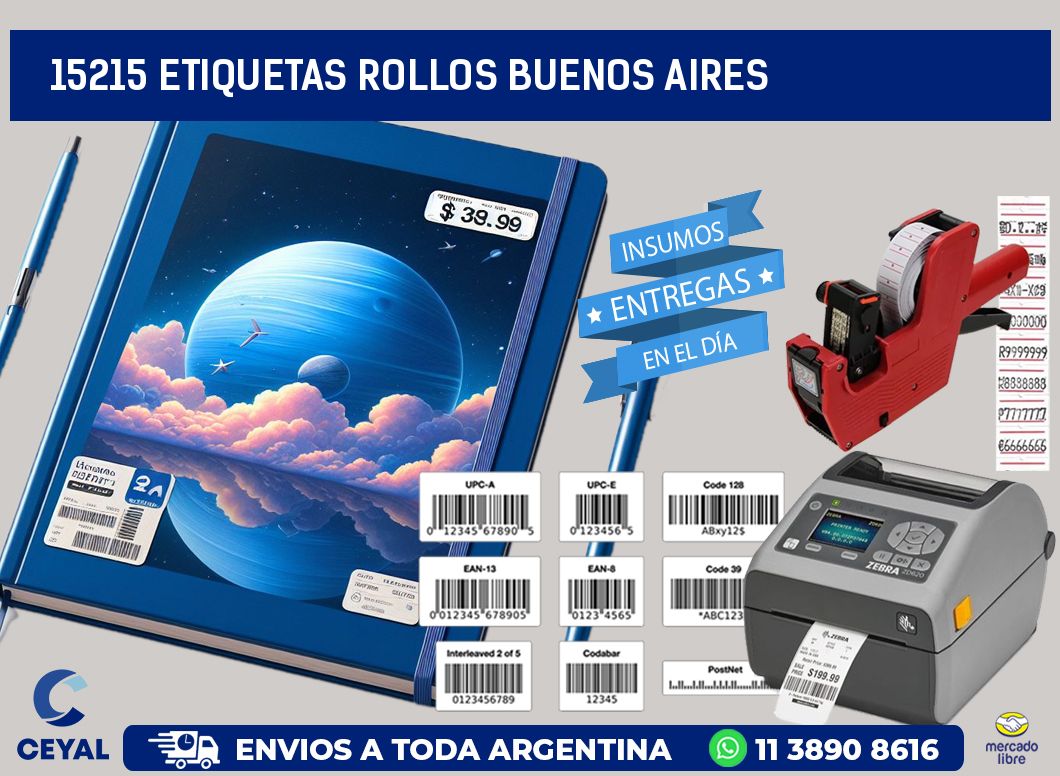 15215 etiquetas rollos buenos aires