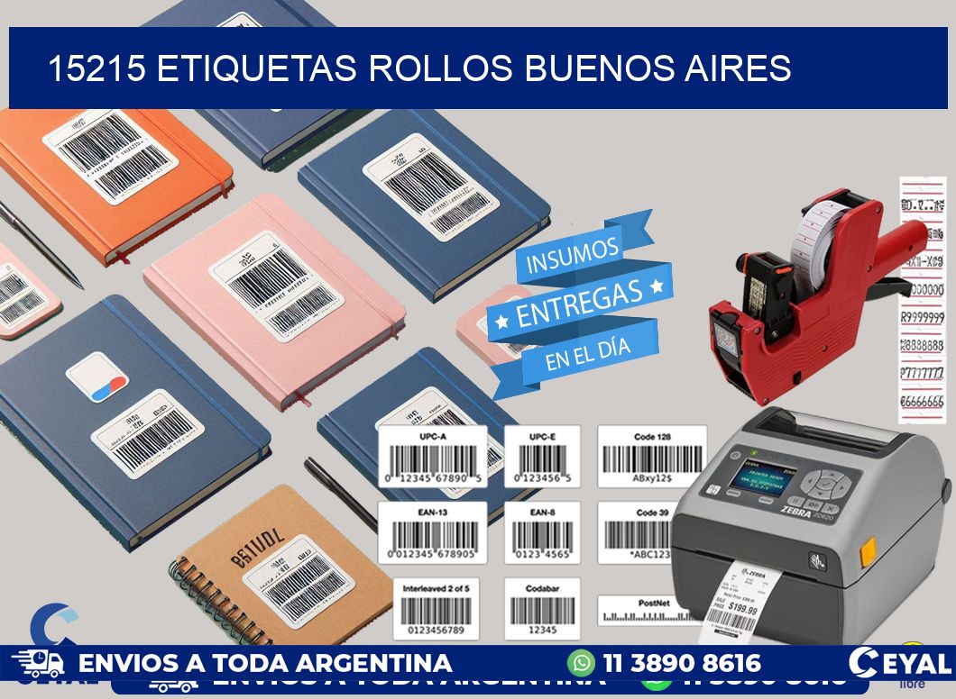 15215 etiquetas rollos buenos aires