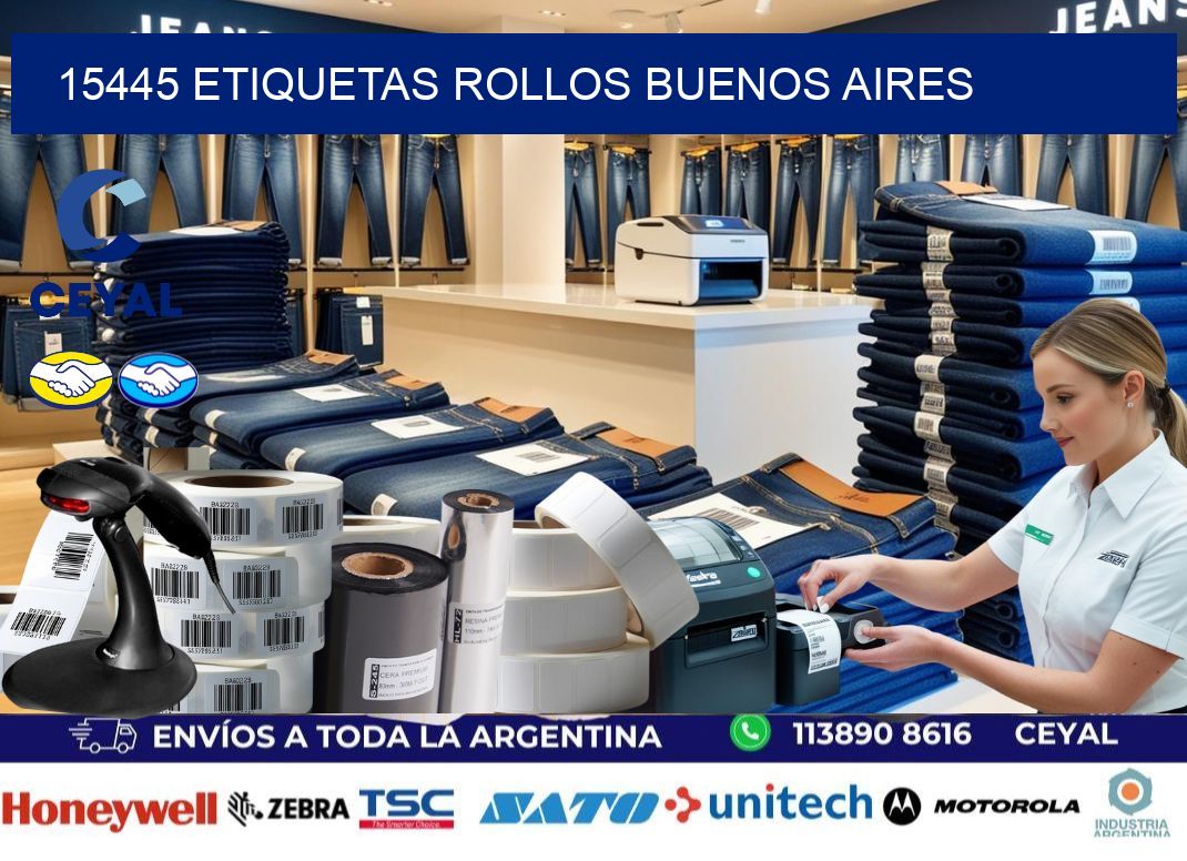 15445 etiquetas rollos buenos aires